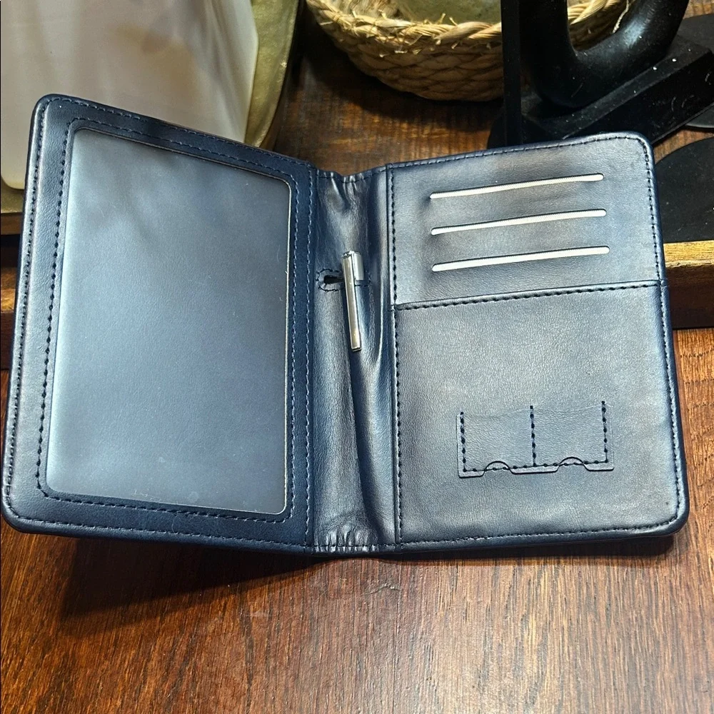 United States Blue Passport Holder with Pen